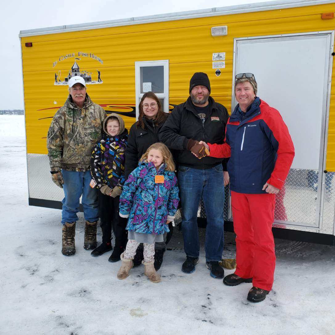 2022 Maple Lake Ice Fishing Derby Yellow House Winner