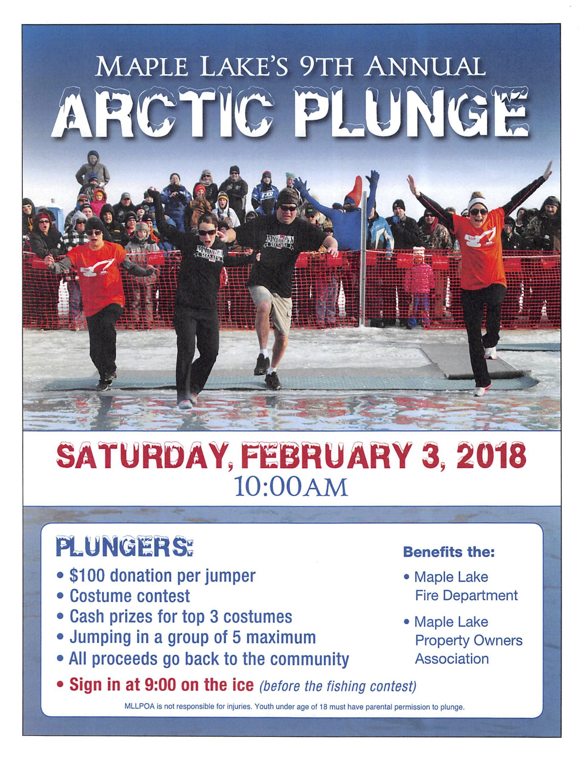 Maple Lake Arctic Plunge