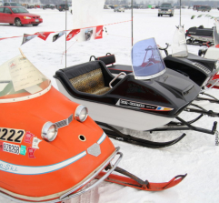 Maple Lake Ice Fishing Contest Vintage Snowmobiles